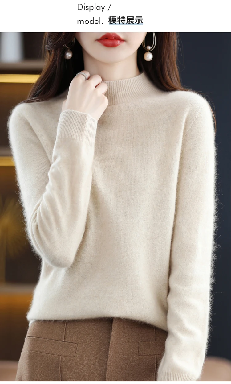 100% merino wool cashmere women