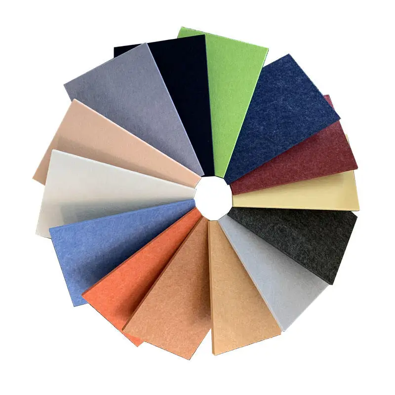 Factory Direct Sale Widely Applicable Ceiling Flat Polyester Fiber Soundproof Acoustic Panel