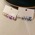 Hoop Earrings Small Earrings Hoop Earrings Fashion Trendy Pink Blue Hoop Earrings Small