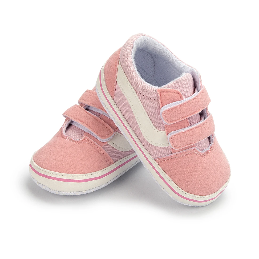 2023 New design indoor baby all-season non-slip soft sole baby shoes plaid denim newborn baby sneakers
