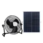 Fan For Home System Portable Mini Solar Energy Rechargeable Air Powered Fan For Warehouse