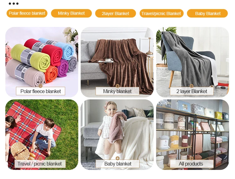 Color Polyester Throw Blanket, Portable, 100% Polyester - detail 20