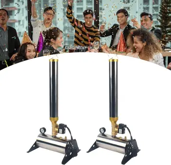 Topflashstar Mini Confetti CO2 Cannon Machine Colorful Paper Stage Effect Confetti Making Machine for Party Events