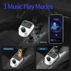 Mp3 Player Stereo Music Playing Dual Usb 3.1A Charge Port Fm Transmitter Bluetooth Car Kit Mp3 Player