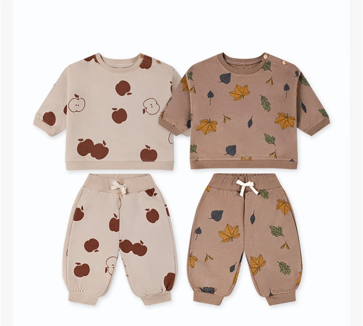 INS newborn baby infant clothing sets long sleeve sweatshirts suits casual baby girls warm outfits kids clothes