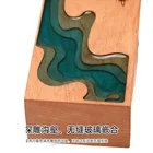 Wood Thick Grip Golden Ratio Design Beech Laser Engraving Solid Wood Deep Carved Trophy