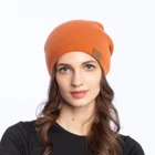 Winter Hat Hot Selling Winter Thickening Woolen Hat Women Warm Fashion Pinstripe Knitted Hat