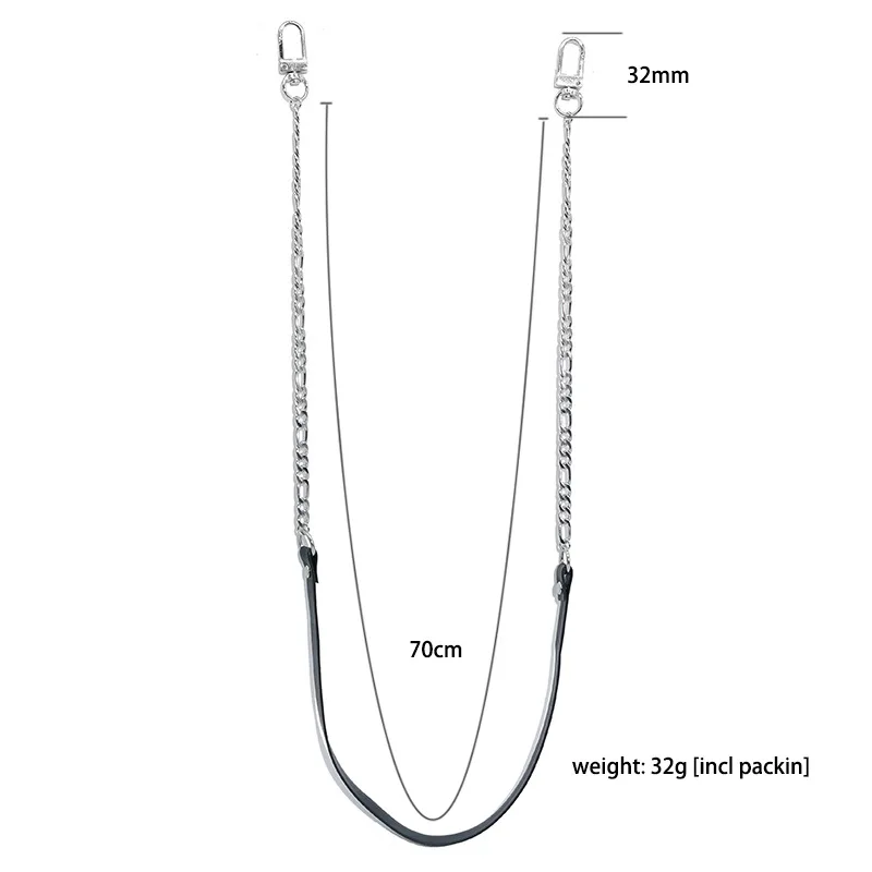 stainless steel silver eyeglass chains man women leather chain glasses strap glass chain eyewear accessories wholesale