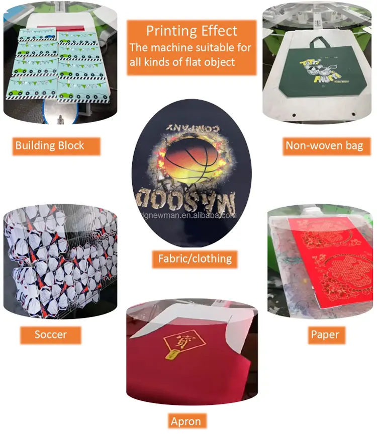 product popular octopus equipment 5 color 12 station full kits automatic carousel screen printing machine press printing-12