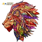 Game Free Shipping Secret Lion Custom 3d Wooden Puzzle Animals Jigsaw Puzzle Game