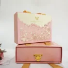 Custom Size Rose Gold Luxury Magnetic Gift Package Paper Box