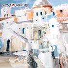 Artwork Gorgeous Original Artwork Hot Sale Printed Canvas Landscape Houses Oil Painting Wholesale Hand Painted Canvas