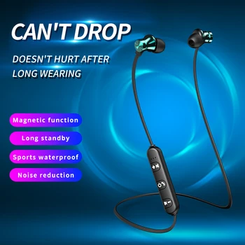 Sport Earphones Waterproof Headphone, Wireless Neckband Hands free Earbuds Music 2022 Neckband TWS Headset