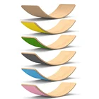 Board Toy Rocker Board Wood Wholesale Wooden Montessori Fitness Curved Board Toy Kids Rocker Balance Board