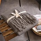 Throw Amazon Waffle Knitted Throw Blanket For Sofa And Couch