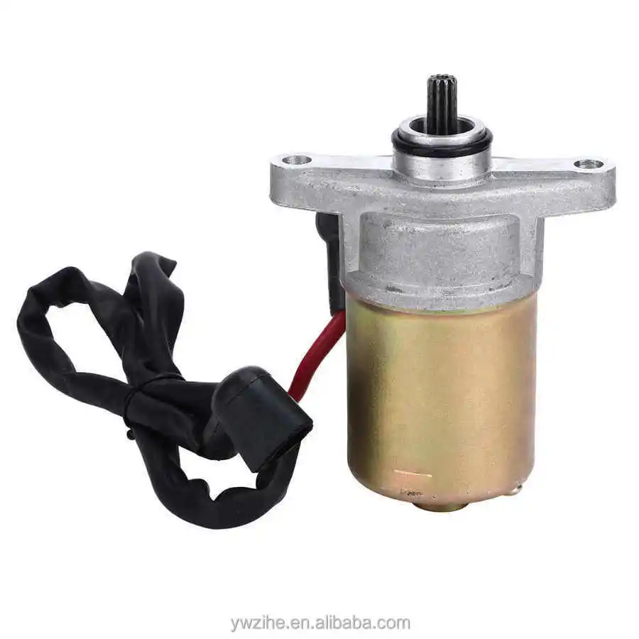 thumbnail interactive-video image 1 of GY6 139QMB Starter Motor For 50cc 80cc Scooter Moped ATV - TaoTao, Sunl, Kinroad, Kymco 1 of 5
