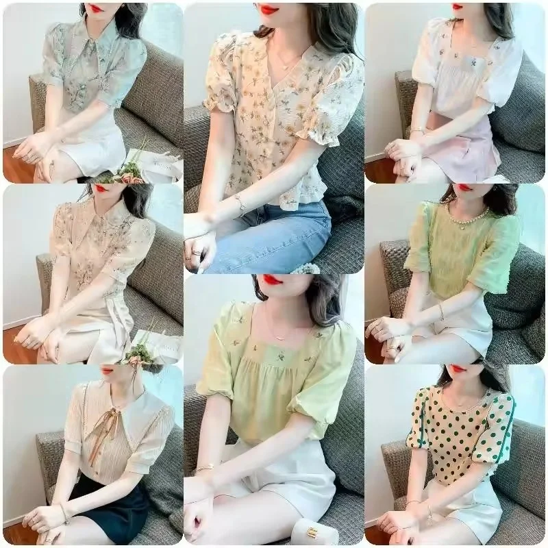 Womens Henley V Neck Casual Blouse Button Down T Shirts Flare and Flowy Tops