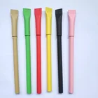 Paper Pen Paper Pen Promotional Toothpaste Shape Ecofriendly Recycled Kraft Rolling Paper Ball Pen