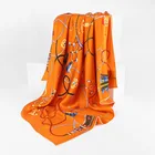 Manufacturing Silk Scarfs Spring Autumn Winter Factory Manufacturing Long Silk Scarfs Custom 110*110Cm