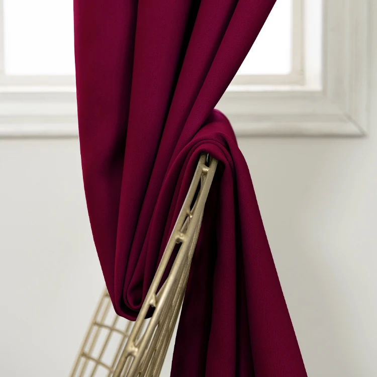 Ready made custom design 100% blackout luxury window curtains for the living room