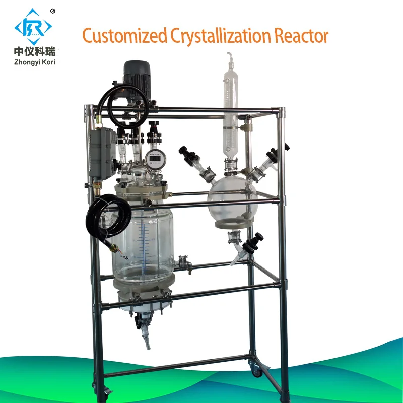 SF-200l    200L Jacketed Glass Reactor price