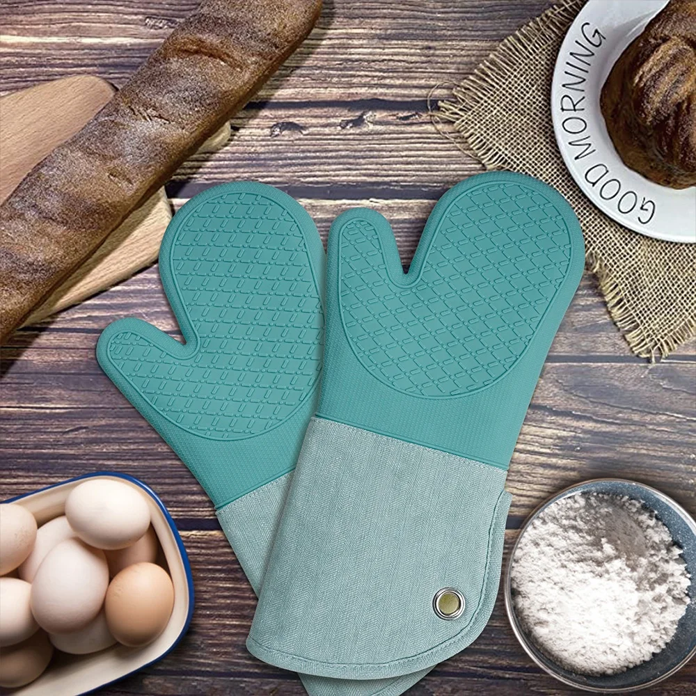 Heat Resistant Silicone Oven Mitt Microwave Cooking and Baking Custom Wholesale Oven Glove