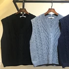 Sweater Vest Provided By Professional Suppliers Knit Sleeveless Sweater Vest High Quality V Neck Vest Sweater