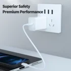 Charge Charger ETL 18W PD C Quick Charge Fast Type-C US Plug USB Port Wall Charger For IPhone