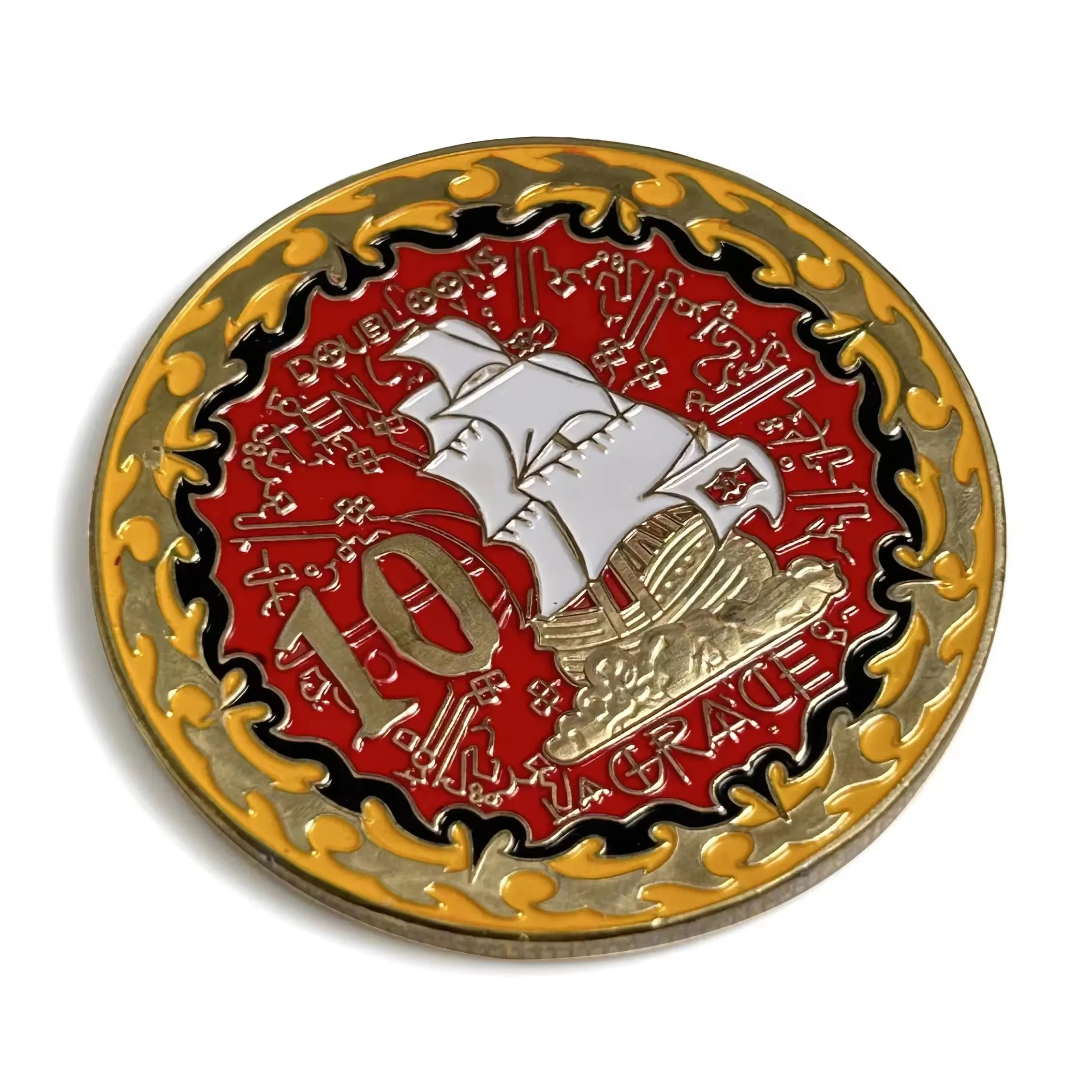 Wholesale Challenge Coin Manufacturer Gold Plating Soft Enamel Custom High Quality Blank Coins manufacture