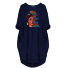Dress Pocket Dresses Big Size 3XL 4XL 5XL Women Summer African Dress For Women With Pocket Letter Printing