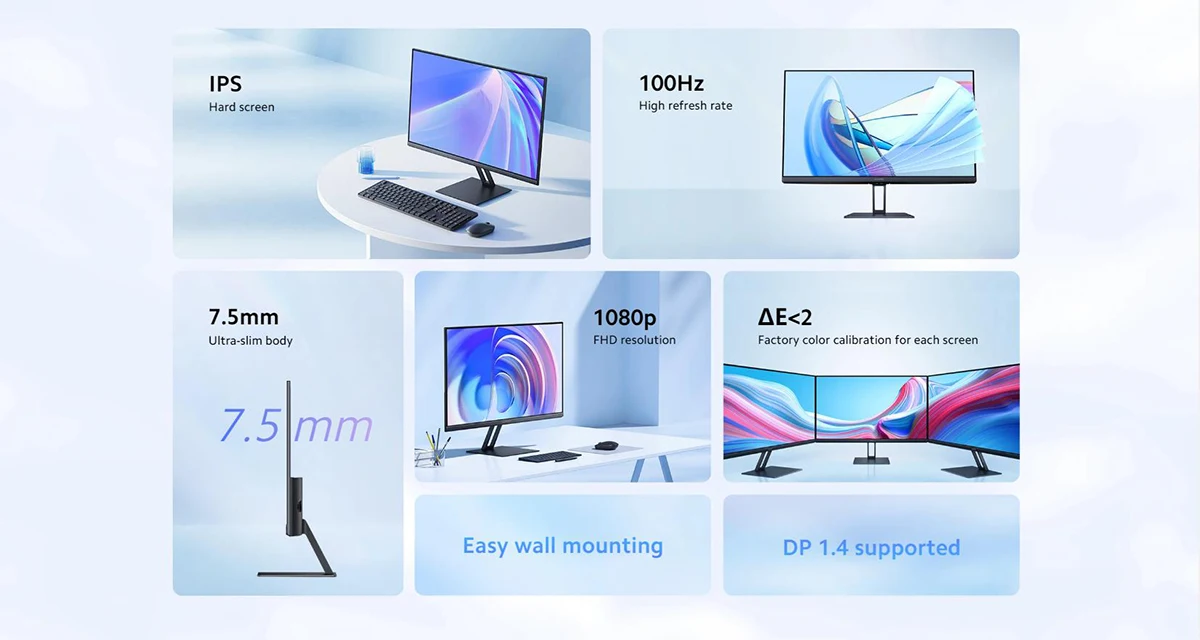 XIAOMI Mi Desktop Monitor A24i pouces avec résolution FHD 1080P 100Hz 2 H2362b02d7db64112bae25ddd74c24a286 XIAOMI Mi Desktop Monitor A24i pouces avec résolution FHD 1080P 100Hz
