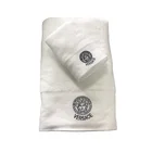Embroidery Cotton Towels Stock Customized Embroidery Logo Natural Ultra Absorbent Egyptian Luxury Cotton Towels