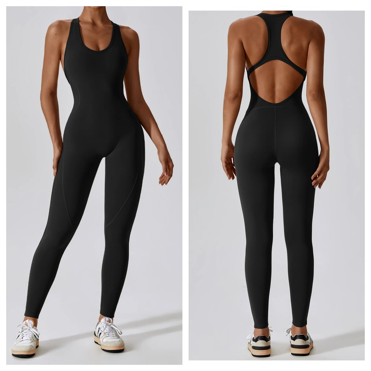 lulu Jumpsuits One-Piece Yoga Suit Dance Belly Tightening Fitness Workout Set Stretch Bodysuit Gym Clothes Push Up Sportswear