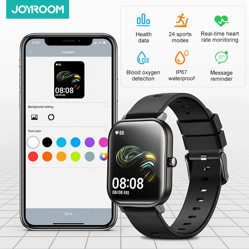 Joyroom Smart Watch Jr-ft1 Pro Sport Watch Blood Oxygen Detection  Smartwatch Waterproof Ip67 Mobile Phones Android Smart Watch - Buy Smart  Watch,Smart Watch Wholesale,Android Smart Watch Product on Alibaba.com