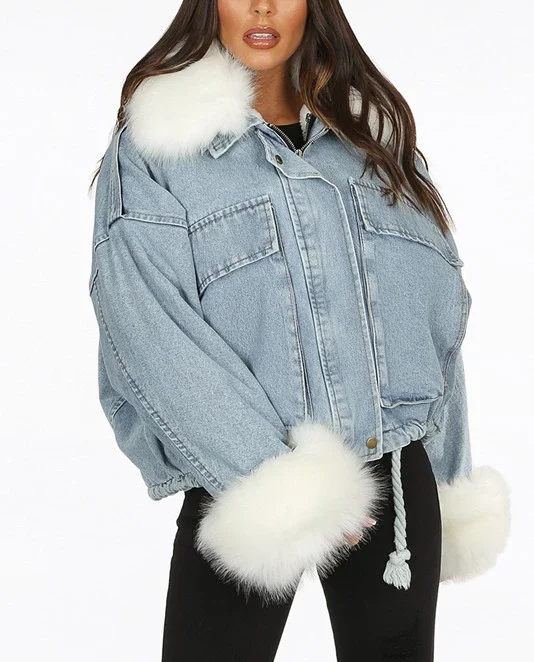 Fur Jacket Woman Luxury Fashion 
