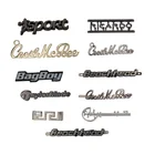 Leather Bags Bag Accessories Alloy Small Purses Accessories Engrave Hardware Cuero Metal Logo For Leather Bags