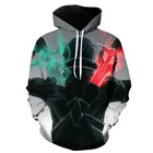 Clothing Unlined 2021 Logo Custom Printed Clothing 3D Pattern Phantom Printing Adds Unisex Loose Men's Hoodie