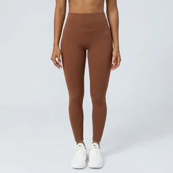 YIYI Custom Breathable Buttery Soft V Shape Butt Lifting Yoga Legging No Front Stitch Line Pants High Waist Women Yoga Leggings
