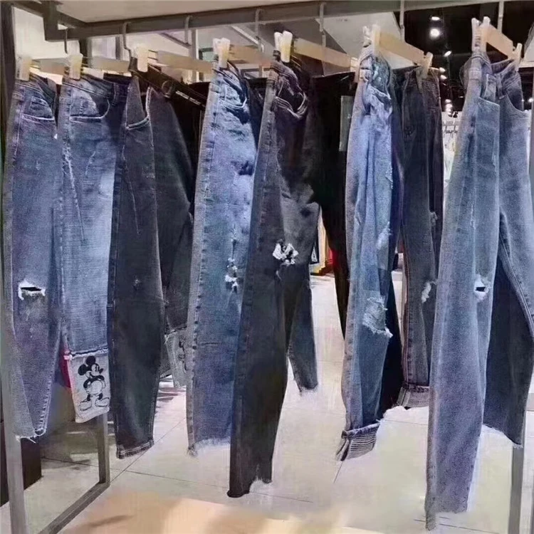 Used Denim Pants Used Clothes 