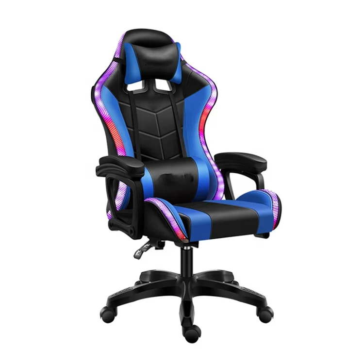 gaming chair with footrest and adjustable armrest