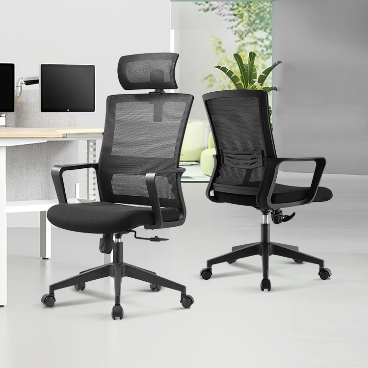 Modern Lift Computer Chair Mesh Fabric Mid Back Swivel Design Staff Office Chair For Sale Work China Wholesale Silla De Oficina