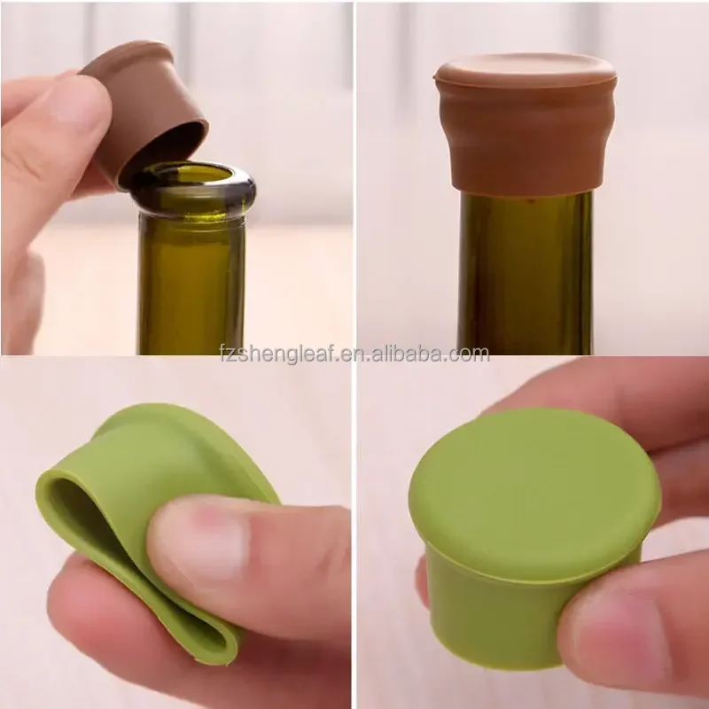 product personalized customized cork wedding wine bottle stopper leak proof food grade silicone with zinc alloy for your special day-1