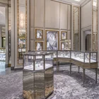 Shop Fashion Jewelry Shop Tempered Glass Display Jewelry Showcase Jewellry Store Furniture Design