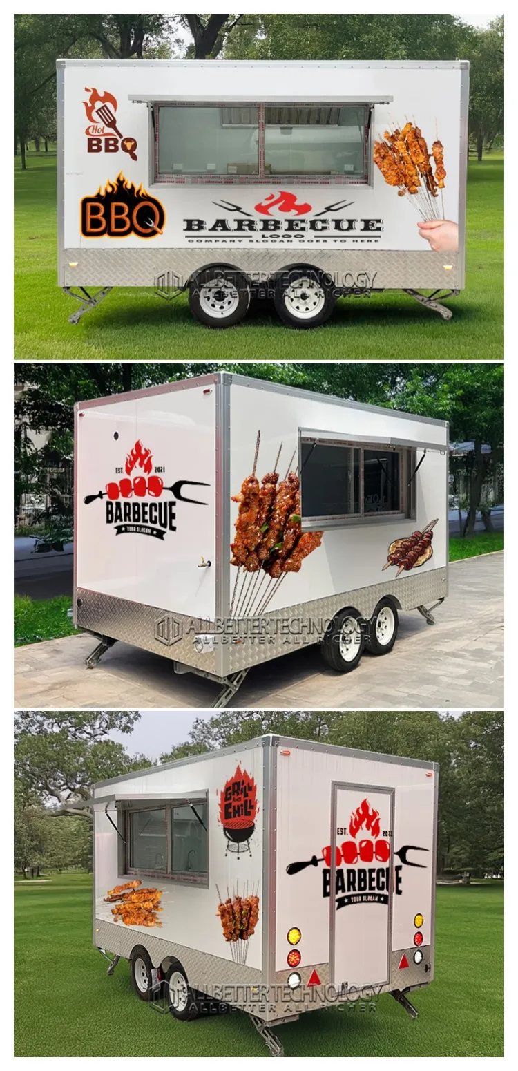 Allbetter Container Bbq Restaurant Bar Fast Food Trailer Mobile Food Truck Commercial Container Kitchen For Sale