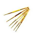 Knitting Needle 2020 New Arrivals Knitting Needle Gold Double Head Aluminum Crochet Hook