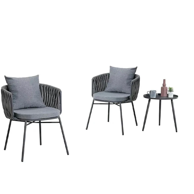 four outdoor chairs