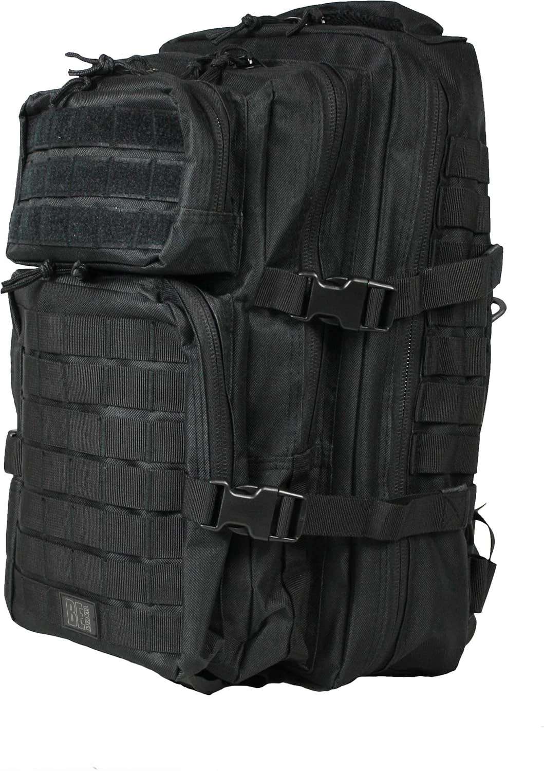 product custom black 30l polyester portable fishing backpack with new design tackle and rod storage fishing box bag513-6