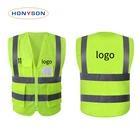 Sports Vest Reflective Safety Vest Advertising Sports Hi Vis Blue Reflective Vest Polyester Safety Vest