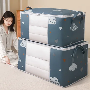 High Quality Underbed Clothes Storage Box Household Large Toy Organizer Quilt Storage Container Bedding Storage Bag with Zipper