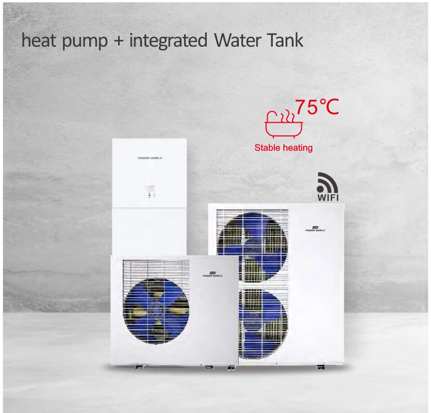 Air Source Heat Pump, EVI, Inverter, Titanium, COP - detail 8